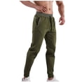 thumbnail image 3 of YYDGH Mens Athletic Joggers Pants Drawstring Elastic Waist Sweatpants Trousers Casusal Cotton Lightweight Trousers, 3 of 5