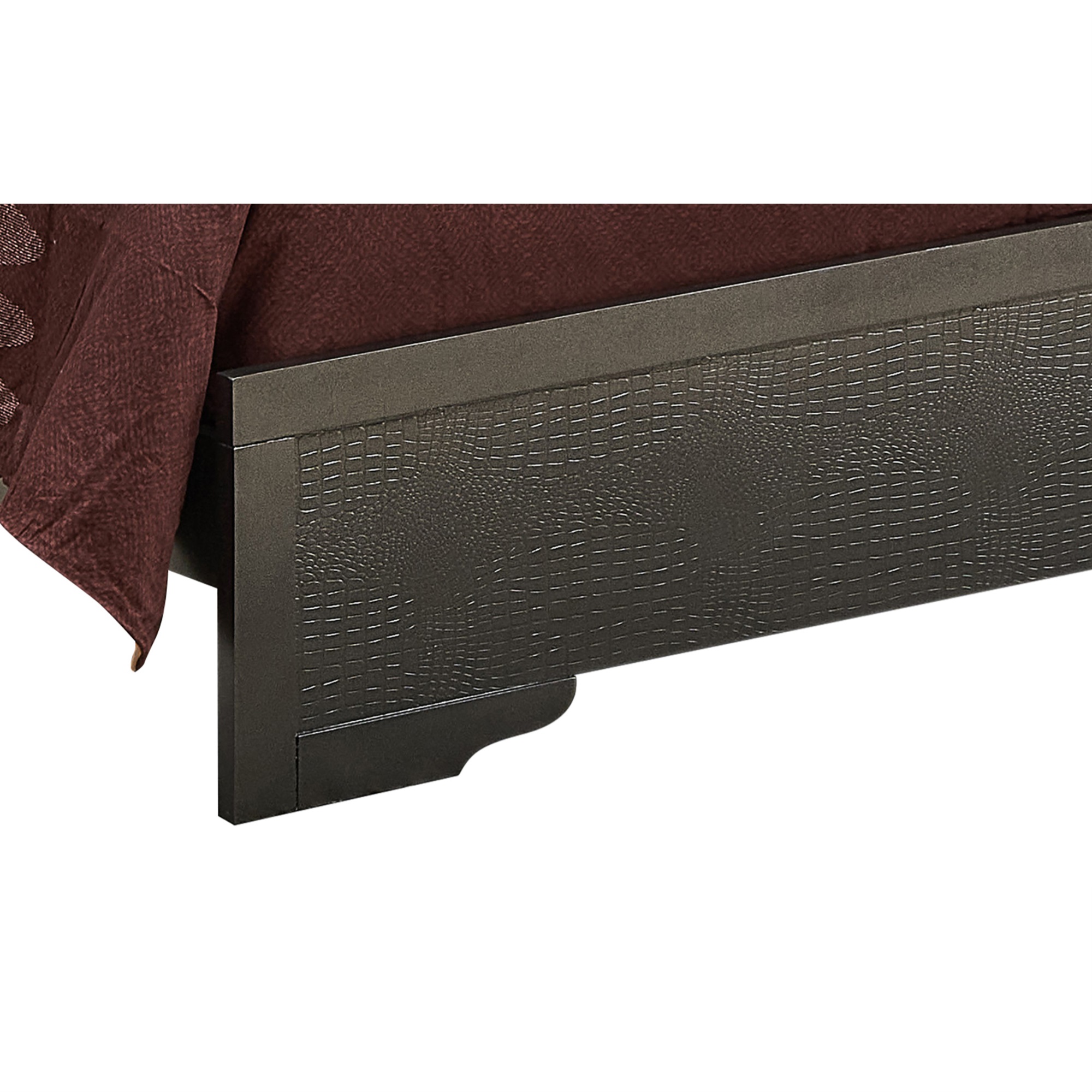 Passion Furniture Lorana Metalic Black Full Panel Beds, PF-G6502B-FB2 - image 5 of 5