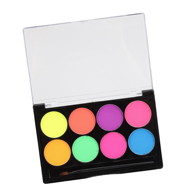 Face Body Makeup Paint Palette, Water Soluble Face Body Paint Set Waterproof High Saturation 8 Colors for Kids for Art Stage