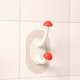 thumbnail image 3 of Gancho de bombeo de cabeza sin orificios Pegatina sin rastro para dormitorio baño puerta de cocina, 9x5cm, 1 paquete, 3 of 5