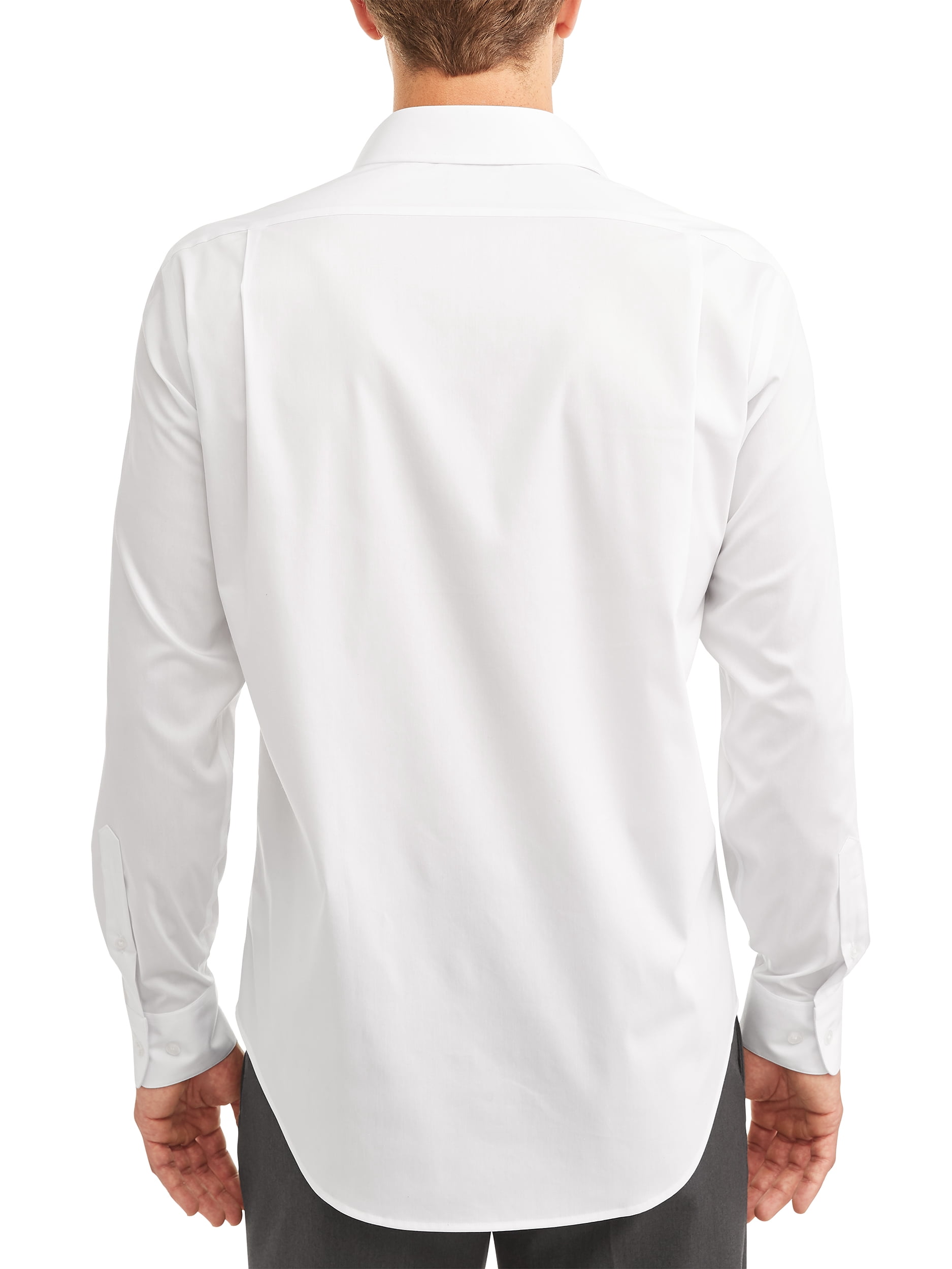 George Men's Long Sleeve Performance Dress Shirt, Up to 3XL