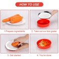 thumbnail image 4 of TORUBIA Cheese Grater Grater Lemon with Food Storage Container & Lid Grinder Grater for kitchen - Perfect For Hard Parmesan，Ginger, Vegetables, Butter (Red), 4 of 6