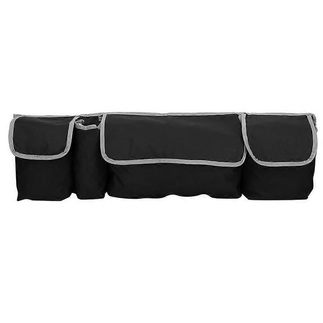 Portable Outdoor Universal Car Trunk Storage Bag Hanging Rear Seats Back Bags Organizer Black