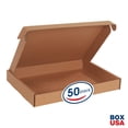 thumbnail image 2 of BOX USA BMFL16122K Deluxe Literature Mailers, 16" x 12" x 2", Kraft Pack of 50, 2 of 8