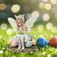 thumbnail image 5 of Bunny Decor Yard Decorations Outdoor Set of 1, Bunny Decorations for Home Garden Outdoor Statues, Easter Rabbit Figurines mom Gifts, 5 of 6