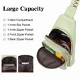 thumbnail image 3 of GAEKEAO Sling Bag for Women Crossbody Bags Fanny Pack Vegan Leather Chest Bag Travel Shoulder Belt Purse Backpack Gifts, 3 of 8