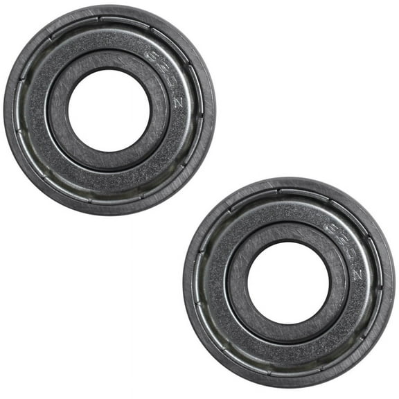 2X 6201Z Deep Groove Ball Bearing, Metal, 12 x 32 x 10 mm, Sealed