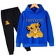thumbnail image 1 of Conjuntos de sudadera con capucha del Rey León para niños, sudaderas con capucha de moda para niños, pantalones, chándales de 2 uds, traje de ropa para bebés de 4 a 14 años y 90 CM Gao Jinjia LED, 1 of 2