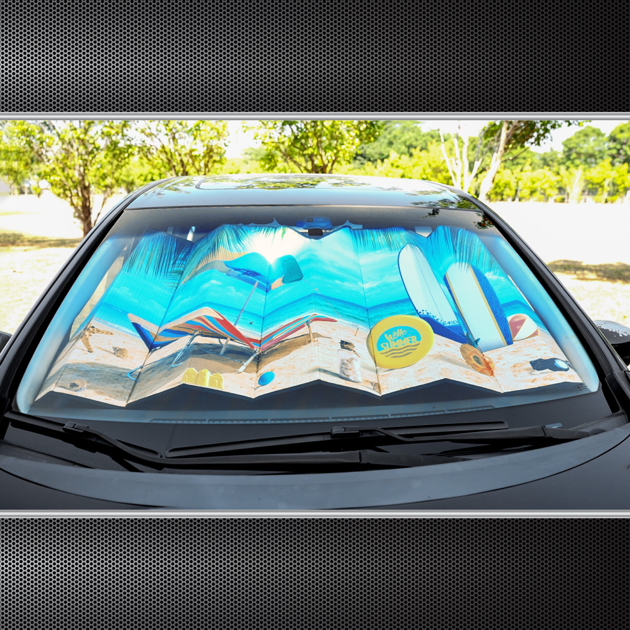 Maseaxi 2 Pcs Auto Sonnenschutz Windschutzscheibe, Akkordeon Faltbare  Windschutzscheibenabdeckung Sonnenschutz, Auto-Sonnenschutz für  Windschutzscheibe