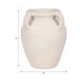 thumbnail image 4 of Terracotta Jug Vase with Multi Handle for Living Room Decor - Modern Home Decor Accent for Bedroom, Shelf Display, and Office Desk - Decorative Flower Vase for Entryway or Hallway Table - 12", White, 4 of 13