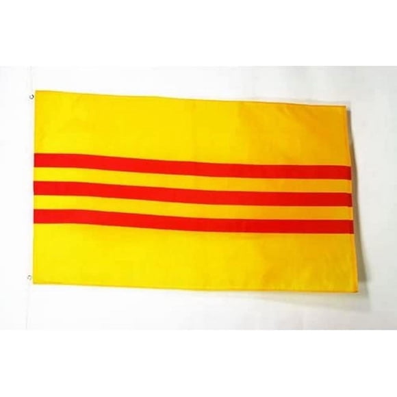 2024 Paris Olympics South Vietnam Flag - 3x5 Ft - 100D Polyester Vietnamese Banner with Two Metal Grommets - Fade Resistant - Vivid Colors - 3' x 5' F_High-quality