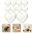 thumbnail image 6 of WHAMVOX 10pcs Clear Fillable Heart Shaped Ball Plastic Fillable Balls Ornament Candy Boxes, 6 of 8