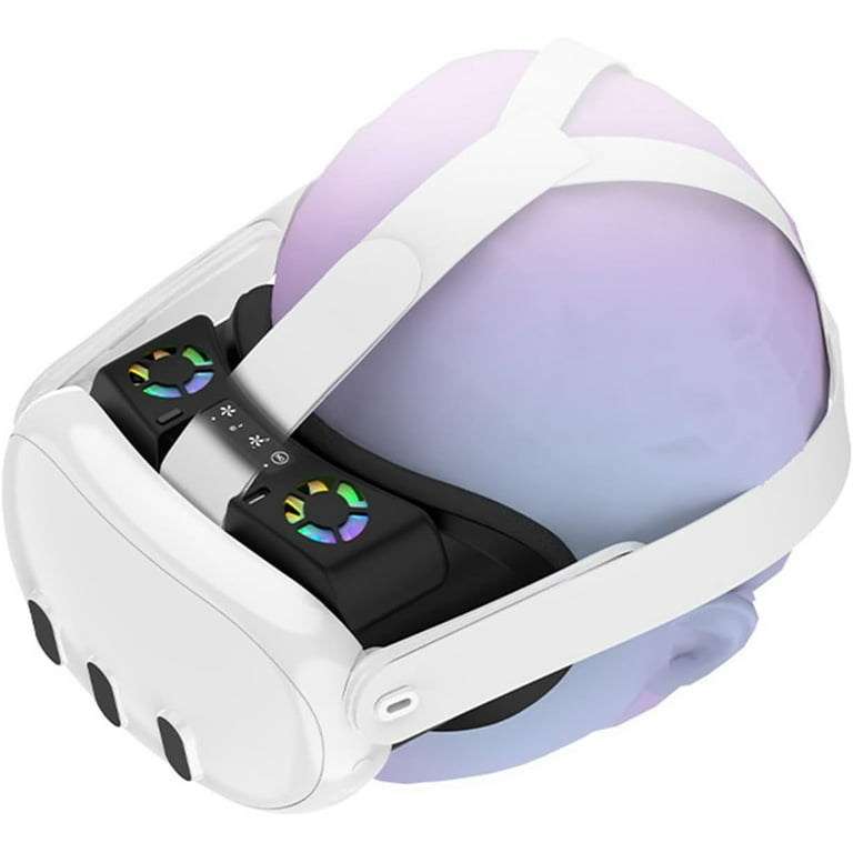 RGB Cooling Fan for Meta Quest VR Headset Accessories, Soft