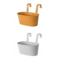 thumbnail image 1 of 2 macetas colgantes de hierro para macetas de , cubierta de , naranja y gris, 1 of 7