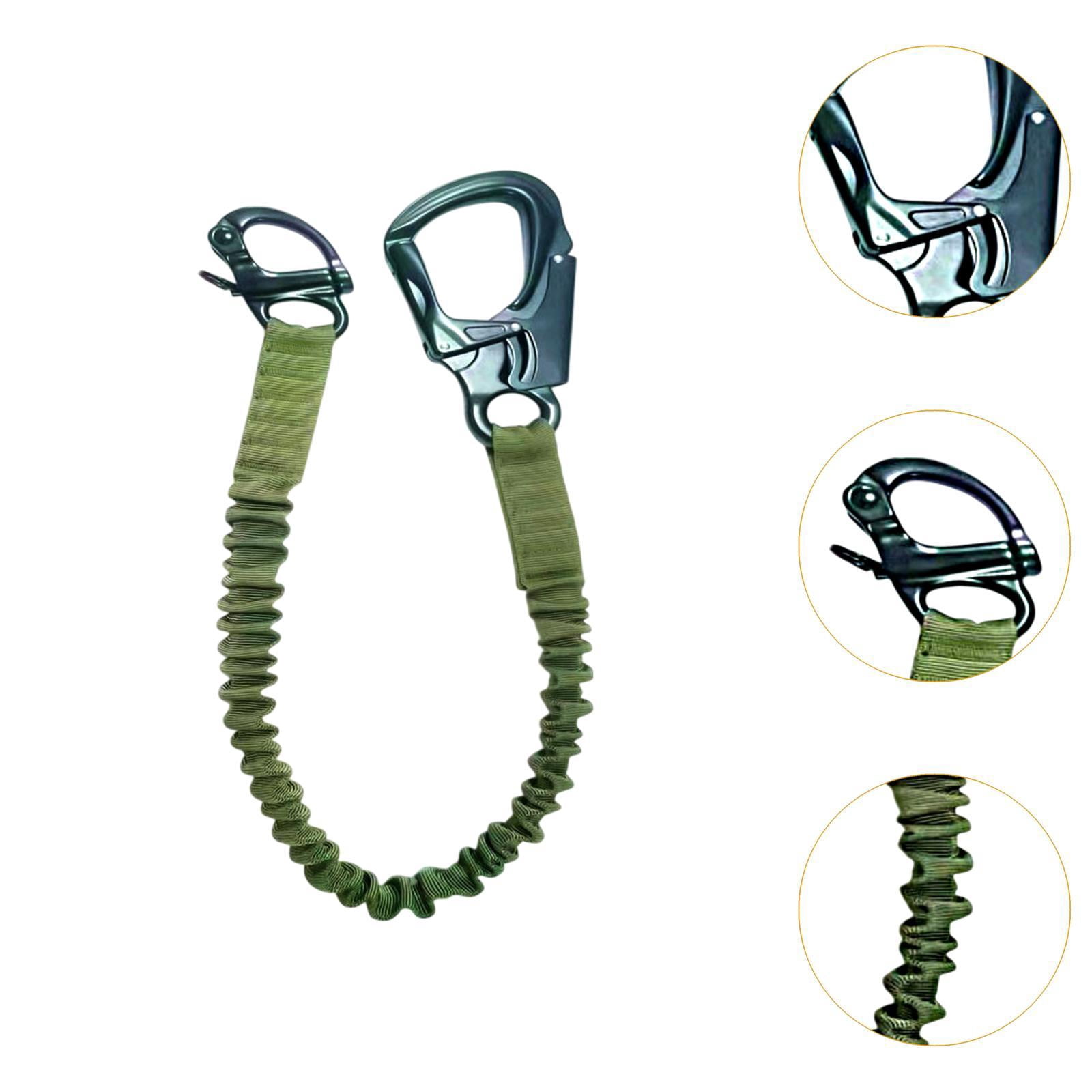 MAGIDEAL Lanyard Fall Protection Climbing Lanyard for Scaffolding Construction Green