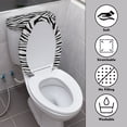 thumbnail image 3 of HELLHERO Toilet Seat Lid Cover, Stays in Place Elastic Fabric Toilet Top Cover Set, 17"x21", 3 of 4