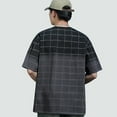 thumbnail image 5 of NuoCaiYun Short Sleeve Shirts for Men Big and Tall Quick Dry Workout Gym Tops Summer Pliad Round Neck Running Tee Shirt, 5 of 5