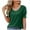 Green, variant on Fesfesfes Womens Tops Womens Spring/Summer Fashion Casual Loose V-neck Short Sleeve Womens Top Short Sleeve Undershirts for Women XL(US:10)