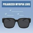 thumbnail image 2 of Lunettes de Soleil Polarisées Surdimensionnées Carrées Protection pour Conduite UV400, 2 of 8
