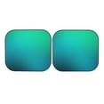 thumbnail image 3 of Uemuo Green Turquoise Teal Printed 2 PCS Car Windshield Sun Shade, Auto Sun Heat and UV Rays Blocker, Foldable Automotive Front Window Sunshade Protector, 3 of 7