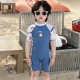 thumbnail image 1 of Boy Swimsuit Boy Rash Guard Cartoon Boy Swimwear Bathing Suit Boys 4-5 Years, 1 of 3