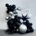 thumbnail image 2 of Halloween Balloons Kit 105 Pieces With Spider Web Design For Party Background Decoration 26 Inches Balloon 0.61 Lb Weight, 2 of 6