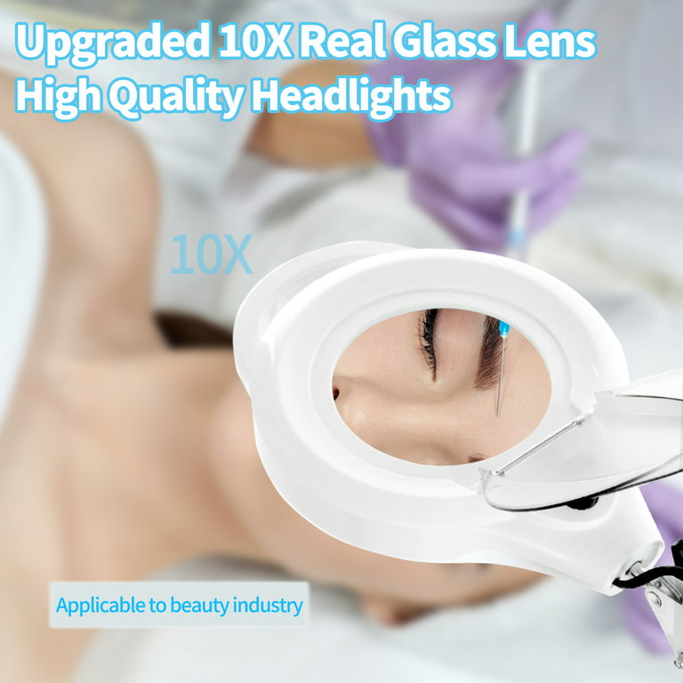 10X Magnifying Glass with Light NUEYiO 2200 Lumen Stepless