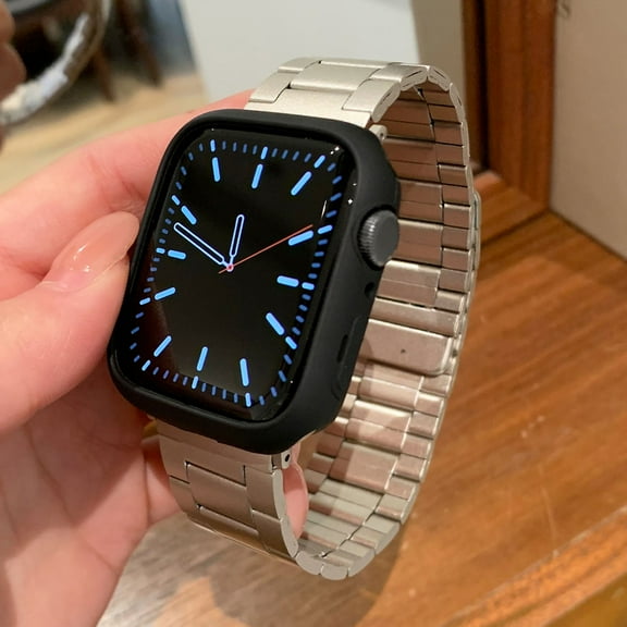 Bands Compatible with Apple Watch 38/40/41/42mm(S10), Stainless Steel Loop Magnetic Clasp iWatch Band for Apple Watch Series 10 9 8 7 6 5 4 3 2 1 SE Ultra for Men Women, Starlight