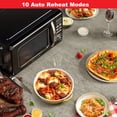 thumbnail image 3 of Galanz GLCMKZ07BKR07 Horno microondas retro para encimera con cocción y recalentamiento automático, descongelación, funciones de inicio rápido, fácil de limpiar con plato giratorio de vidrio, asa para, 3 of 5