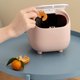 thumbnail image 3 of Bote de basura pequeño, lindo bote de basura de oficina Ninja con tapa, bote de basura de dormitorio, familia, dormitorio, bote de basura de oficina (rosa), 3 of 3