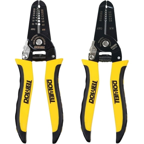 DOWELL 10-22AWG 22-30AWG Wire Stripper/Cutter/Plier for Electrician, Multi-Function Hand Tool, 2-Piece