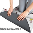 thumbnail image 3 of White Cow Engineer Pattern Hot Yoga Mat Towel Non Slip for Hot Yoga - Quick-Drying Yoga Mat Cover with 4 Corner Pockets with Travel Bag - Hot Yoga Towel Non Slip 74"x26", 3 of 6
