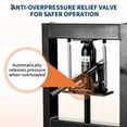 thumbnail image 3 of 12-Ton Hydraulic Shop Press with Press Plates, H-Frame Garage Benchtop Press with Adjustable Working Table, Red, 3 of 8