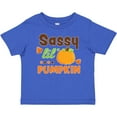 thumbnail image 3 of Inktastic Thanksgiving Sassy Lil Pumpkin with Fall Leaves Girls Baby T-Shirt, 3 of 5