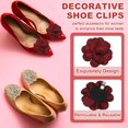thumbnail image 3 of Decorative Shoe Clips, Removable Bow Clip Flower Rhinestone Charms for Women Dress High Heels Accessories, 3 of 5