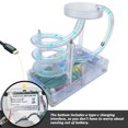 thumbnail image 3 of Kinetic Art Perpetual Motion Machine,Plastic Equilibrium Kinetic Energy Model Rolling Ball Perpetual Marble Machine,Perpetual Motion Simulator for Home Office Creative for Home, 3 of 7