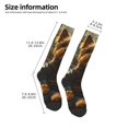 thumbnail image 2 of Daiia Sports Socks Forest Creek Cute Dog Printed Novelty Crew Socks for Men Women Knee High Socks Cotton Socks Soft & Breathable Support Unisex Socks, 2 of 9