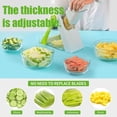 thumbnail image 2 of Food Slicer, Kitchen Multi Vegetables Chopper, Potato Slicer for Kitchen Food Chopper Fast Meal Prep (Green ), 2 of 5