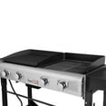 thumbnail image 4 of Royal Gourmet GD401C CR6008 22" Premium 4-Burner 48000-BTU Folding Gas Grill and Griddle With Cover, 4 of 7