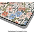 thumbnail image 3 of Moth Floral Mouse Pad - Green Leaf Flowers Boho Design, Small Cute Washable Cloth, Non-Slip Rubber Base, Ideal for Office, Pink Blue, Stylish and Functional, 3 of 6