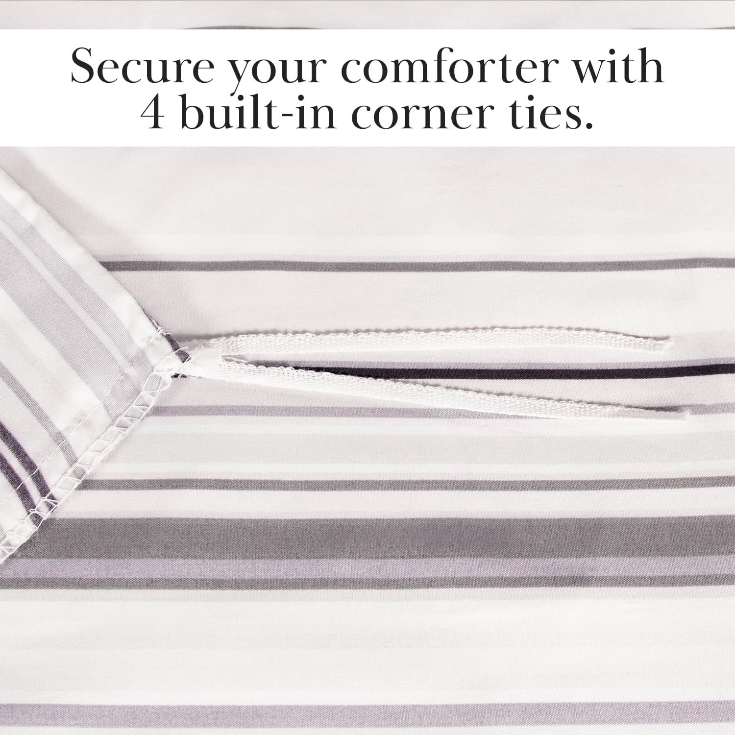 Coastal Stripes Reversible Duvet Cover Set