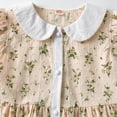 thumbnail image 5 of Zwiiyzr 2025 3-12Y Girls Dress Trendy And Cute Floral Princess Dress Sleeveless Doll Collar Dress Beige, 5 of 9