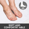 thumbnail image 2 of Asoricing Non Slip Shower Mat, 27.56x15.75 In Bathtub Mat, Strong Suction Cups, Soft Texture, Quick-Dry Drain Holes, White, 2 of 8