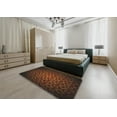 thumbnail image 4 of Ahgly Company Indoor Square Patterned Sienna Brown Novelty Area Rugs, 8' Square, 4 of 6