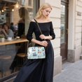 thumbnail image 5 of FORMRS Women Crossbody Purse with Chain Strap Vegan Leather Shoulder Handbag, Colorful Trains, 5 of 7