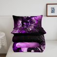 thumbnail image 5 of Manfei Gothic Dragon Animals Full Size Comforter Sets,Retro Rose Skull Bedding Comforter Set,Pink,Black Reversible,3-Piece,1 Comforter and 2 Pillowcases, 5 of 7