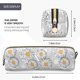 thumbnail image 3 of Fotbe Daisies Flowers Estuche para Lápices de Cuero con Estampado, Estuche con Cremallera Resistente, Organizador Compacto y Elegante para Papelería, 3 of 7
