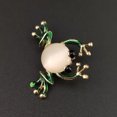 thumbnail image 4 of CIMAXIC Broche Perle Exquise avec Épingle Robuste pour Décoration Alliage Multicolore 2 Pcs, 1.46"X1.22"X0.79 Pouces, 4 of 5