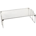 thumbnail image 2 of Ybm Home Stackable Mesh Shelf Silver Storage Rack for Kitchen/Office, 2 of 2