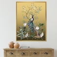 thumbnail image 2 of Designart 'Chinoiserie With Peonies and Birds VI' Traditional Framed Canvas Wall Art Print, 2 of 5
